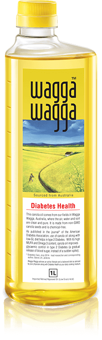 Wagga Wagga Diabetes Health - Cholesterol free, Best Indian Cooking Oil for Diabetes in India
